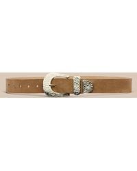 L'Agence - 'Agence Otera Suede Belt - Lyst