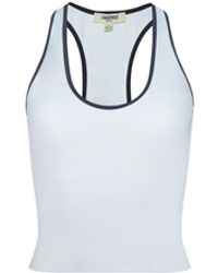 L'Agence - Martina Racerback Tennis Tank - Lyst