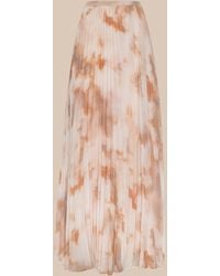 L'Agence - Torin Pleated Maxi Skirt - Lyst