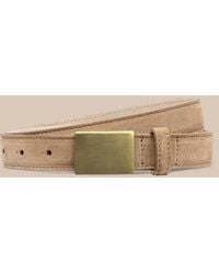 L'Agence - Amis Suede Belt - Lyst