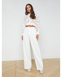 L'Agence - Livvy Straight-leg Trouser - Lyst