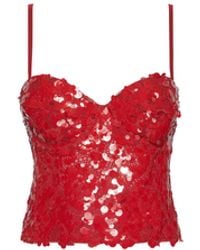 L'Agence - Lior Sequin Top - Lyst