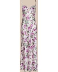 L'Agence - Sayla Silk Gown - Lyst