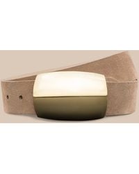 L'Agence - Milou Suede Belt - Lyst