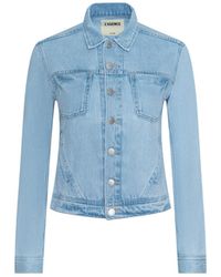 L'Agence - Celine Jean Jacket - Lyst