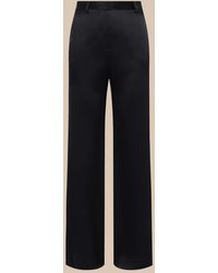 L'Agence - Pilar Silk Wide-leg Pant - Lyst