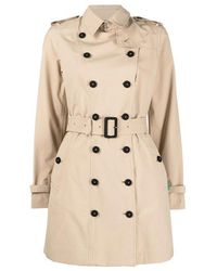 Save The Duck - Trench Con Cintura - Lyst