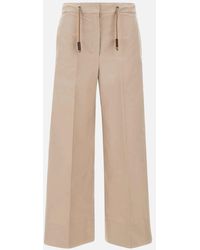 Max Mara - Ottavo Waterproof Twill Trousers - Lyst