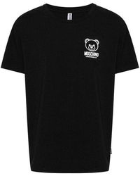 Moschino - T-Shirt Con Motivo Orsetto - Lyst