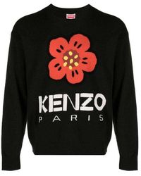KENZO - 'boke Flower' Jumper In Merino Wool - Lyst