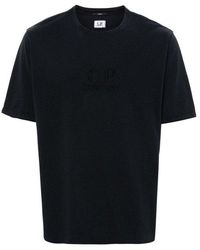 C.P. Company - T-Shirt Con Ricamo Logo - Lyst