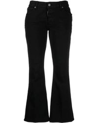 DSquared² - Black Cotton Blend Black Bull Jeans - Lyst