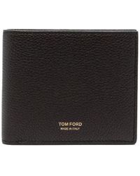 Tom Ford - Soft Grain Leather T Line Classic Bifold Wallet - Lyst