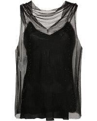 Philosophy - Sleeveless Top With Tulle - Lyst