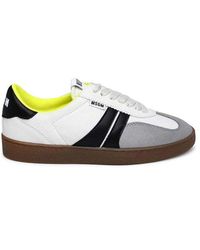 MSGM - Two-tone Suede Sneakers - Lyst