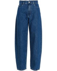 Grigio Jeans Poppy a gamba ampia Farfetch Donna Abbigliamento Pantaloni e jeans Jeans Jeans a zampa & bootcut 