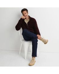 Lands' End - Weicher, Strukturierter Cardigan Mit Durchgängigem Reißverschluss, Herren, Größe:44-46 Regular, Wolle/Polyester/Polyacryl, By - Lyst