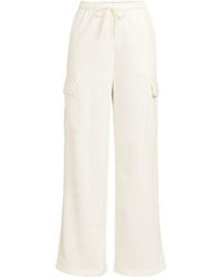 Lands' End - Sweat-Cargohose Mit Weitem Bein Serious Sweats, Damen, Größe:32-34 Regular, Baumwoll-Mischung/Polyester-Mischung, By - Lyst