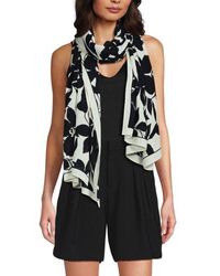 Lands' End - Fließender Schal, Damen, Größe:Null Regular, Viskose, By - Lyst