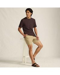 Lands' End - T-Shirt Aus Jersey Mit Struktur, Herren, Größe:44-46 Regular, Baumwolle/Polyester, By - Lyst