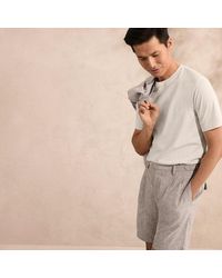 Lands' End - Shorts Aus Baumwoll-Leinen-Mix, Herren, Größe Regular, Leinen/Baumwoll-Mischung, By - Lyst
