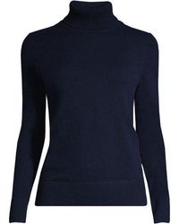 Lands' End - Rollkragen-Pullover aus Kaschmir - Lyst