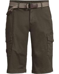 Lands' End - Cargo-Shorts Mit Gürtel, Herren, Größe Regular, Baumwoll-Mischung, By - Lyst