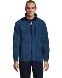 Lands' End - Hochflorige Sherpa Fleece Jacke - Lyst