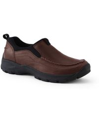 Lands' End Allwetter-Slipper aus geöltem Leder - Braun