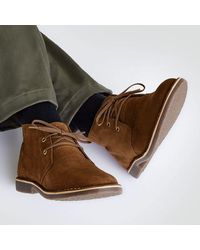 Lands' End - Desert Boots Aus Veloursleder, Herren, Größe Regular, Rauleder, By - Lyst
