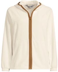 Lands' End - Anyweather Fleece-Jacke Mit Kapuze, Damen, Größe Plus, Polyester, By - Lyst