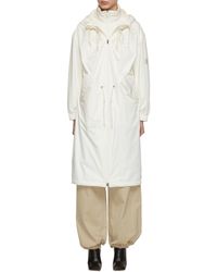 Army by Yves Salomon - Hooded Detachable Long Coat - Lyst