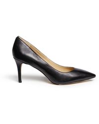 Sam Edelman "tristan' Leather Court Shoes - Black