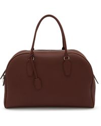 The Row - India 15.75 Leather Bowling Bag - Lyst