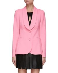 Carolina Herrera Tuxedo Blazer Jacket Women Clothing Blazers Tuxedo Blazer Jacket - Pink