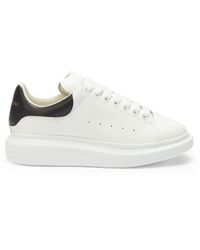 Alexander McQueen Oversized Leather Sneakers Black/gold for Men - Save 52%  - Lyst