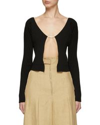 Jacquemus Logo-charm Open Cardigan in 
