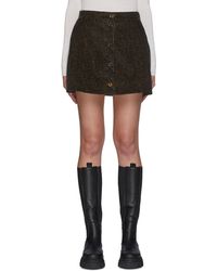 Blazé Milano Knee Length Mini Skirt Women Clothing Skirts Knee Length Mini Skirt - Black