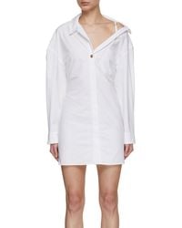 Jacquemus - La Mini Robe Chemise Shirt Dress - Lyst