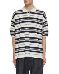 Nanamica - Oversized Striped Polo Sweater - Lyst