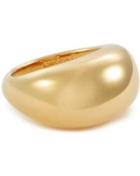 Missoma - Chubby 18k Gold Plated Brass Dome Ring - Lyst