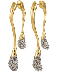 Alexis - Solanales Crystal Embellished Double Drop Earring - Lyst