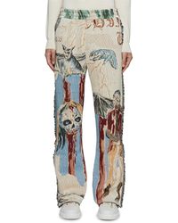 Amiri Tapestry The Dream Flare Pants in Natural for Men | Lyst