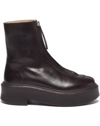 the row front zip boots
