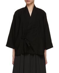 KENZO - Solid Kimono Jacket - Lyst