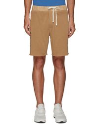 Hombre Ropa de Pantalones cortos de Pantalones cortos informales Bermudas Terry con cinturilla elástica James Perse de Algodón de color Gris para hombre 