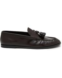 The Row - Tassle Leather Loafers - Lyst