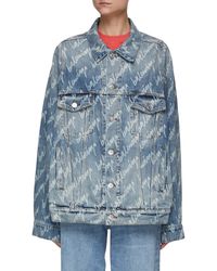 balenciaga womens jean jacket