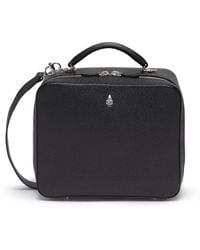 Mark Cross - Black 'baker Messenger' Bag In Leather Men Bags Messenger Bags 'baker Messenger' Bag In Leather - Lyst