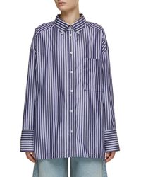 DARKPARK - Nathalie Oversized Striped Cotton Shirt - Lyst